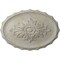 Ekena Millwork Oxford Ceiling Medallion, Hand-Painted Pot of Cream Crackle, 16 7/8"W x 11 3/4"H x 1 1/2"P CM16OXPCC - alternate 1